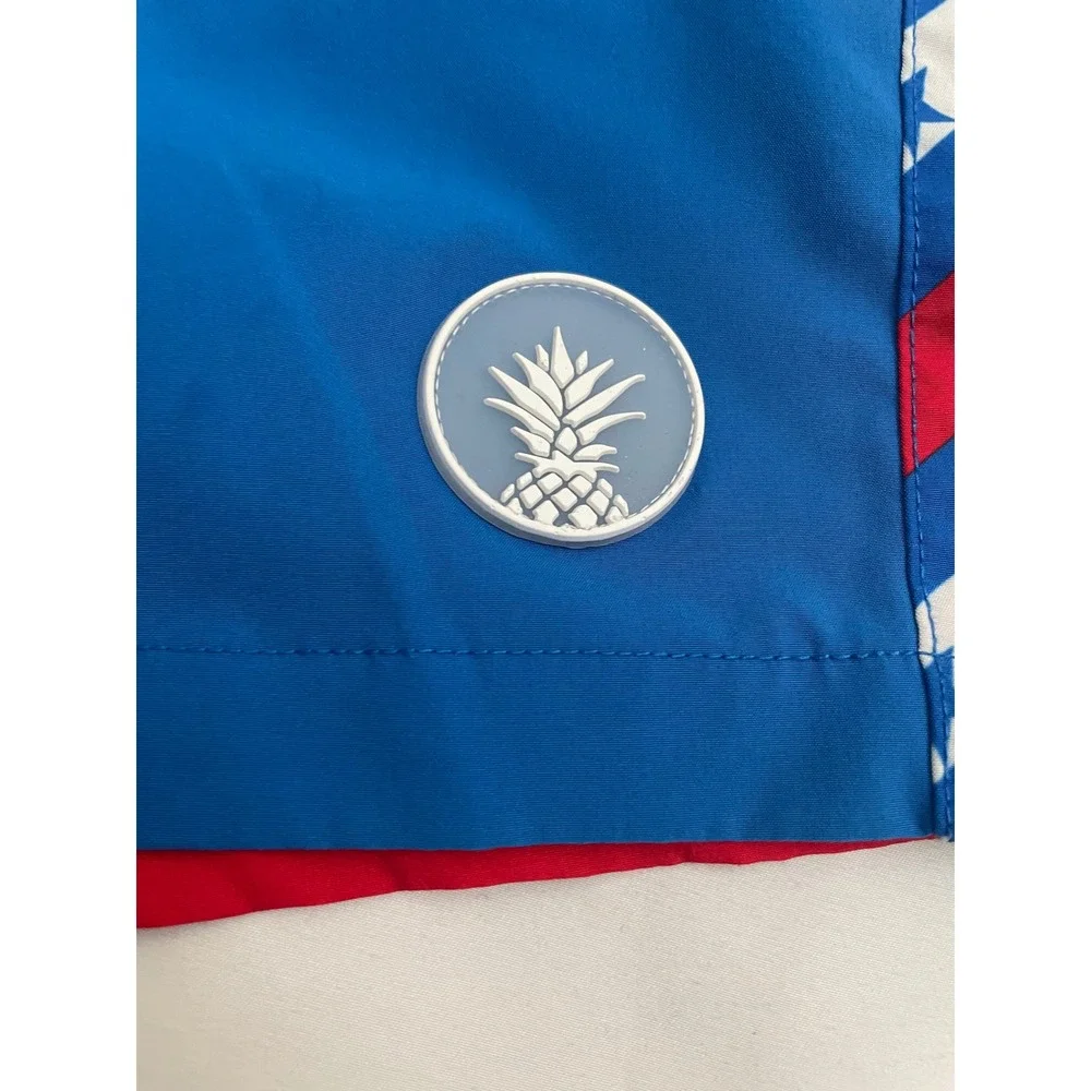Chubbies American Flag Board Shorts Medium Red White Blue Swim Trunks 5